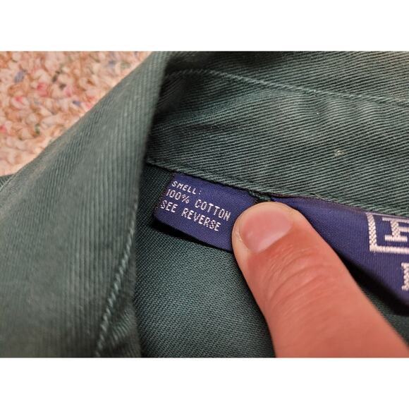 Polo Ralph Lauren Jacket Mens 2XL Green Bi Swing Pony Racer Bomber Outdoors Y2K - Picture 8 of 16